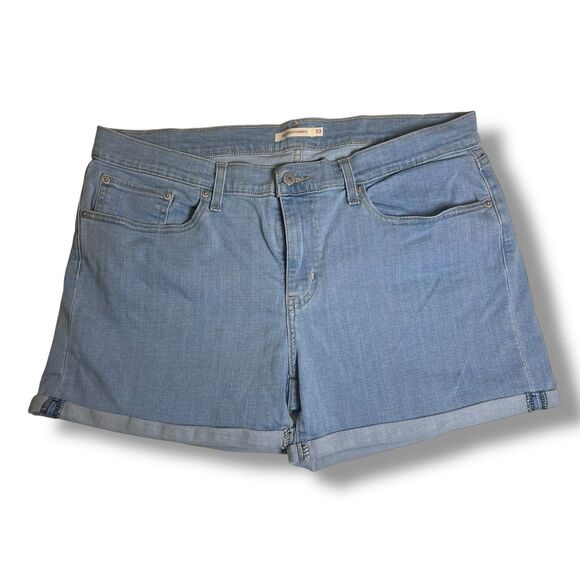 Levi's Womens 33 Denim Shorts - Picture 2 of 7